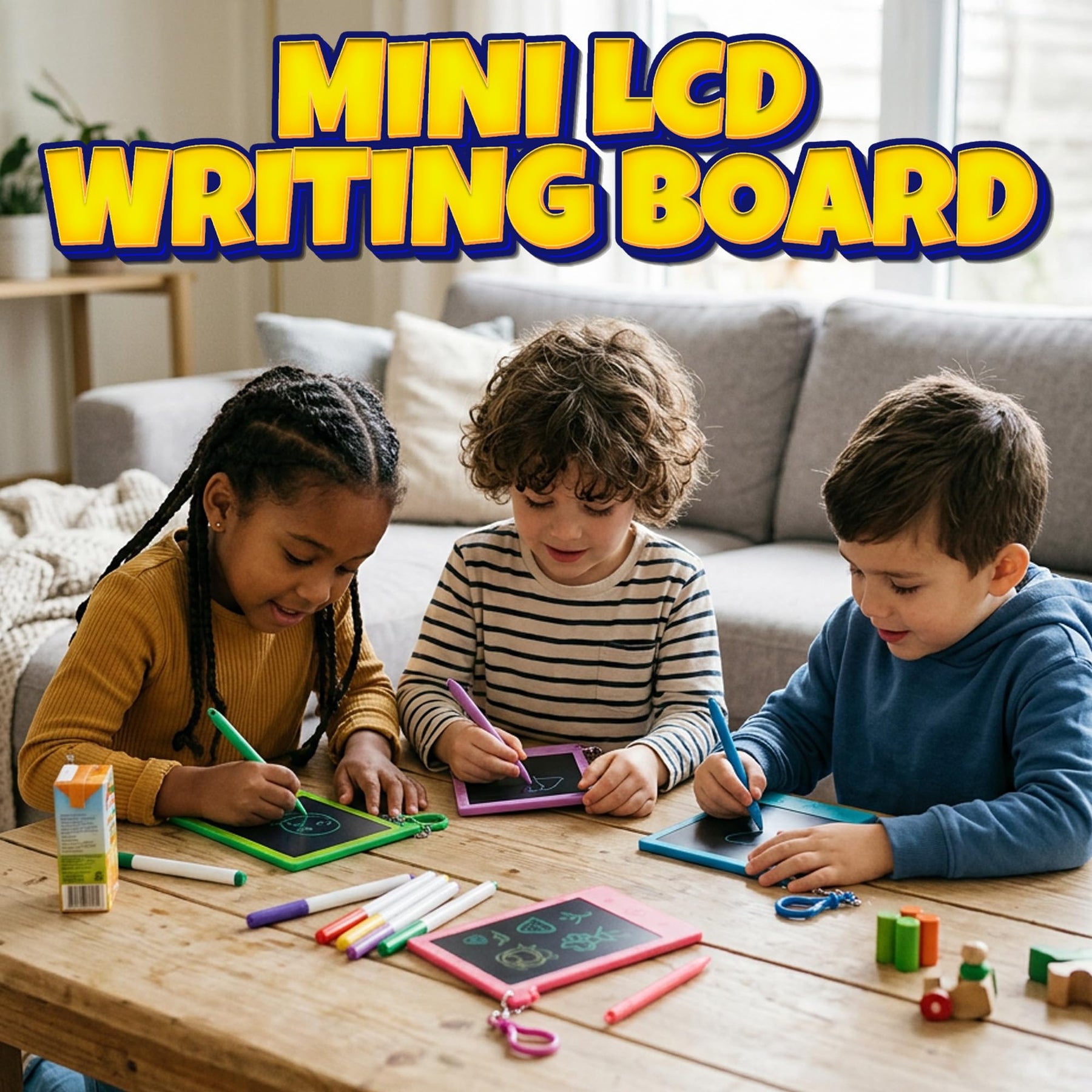 Mini LCD Writing Tablet for Kids - (Pack of 12) 4.5 Inch Colorful Doodle Board Drawing Pads - Educational Sketch Drawing Tablet Toys for Girls & Boys, Goodie Bags, Birthday Gifts, Party Favors, Prizes