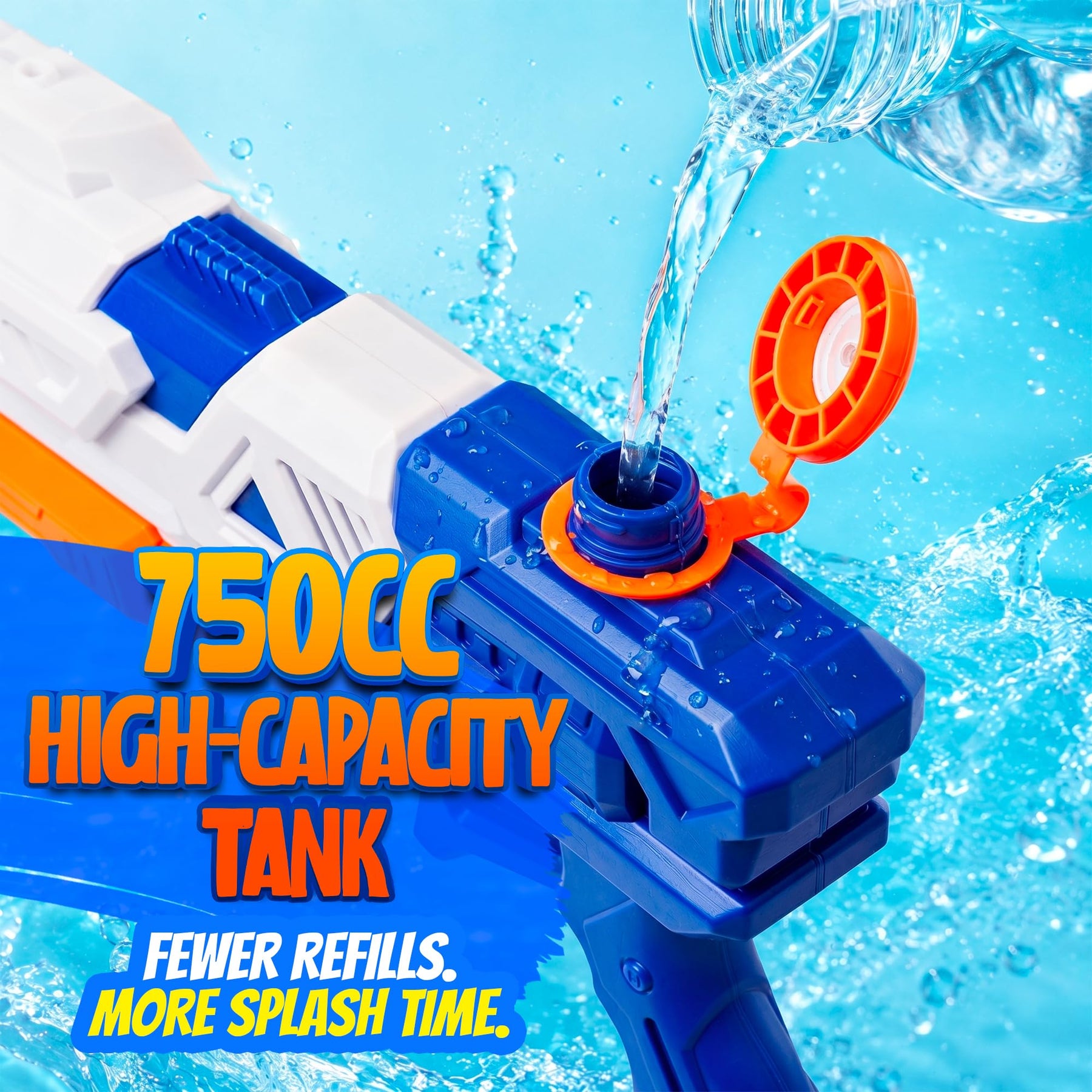 Water Guns for Kids & Adults, Super Squirt Blasters (2 Pack)
