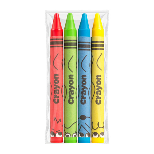 Bulk Crayons 100 Pack (25 Sets of 4) - Individually Wrapped Crayons Party Favors for Kids, Restaurants, Classrooms, Birthday Goodie Bags, School Supplies, Travel, Toddler Coloring Fun, Non-Toxic Wax